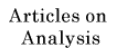 Articles on Analysis, Books, Software