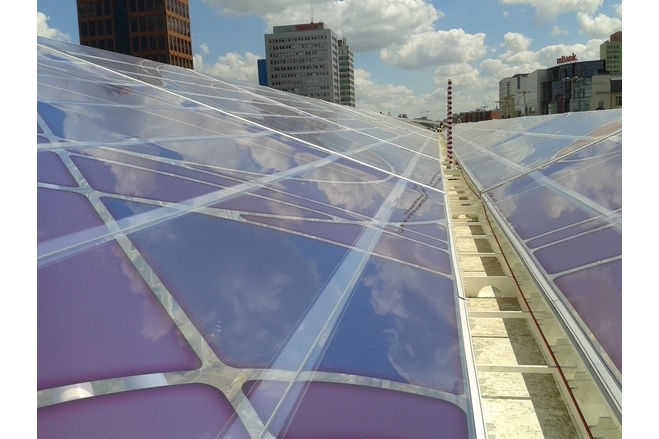 LODZ Tramstation ETFE - Post installation 1