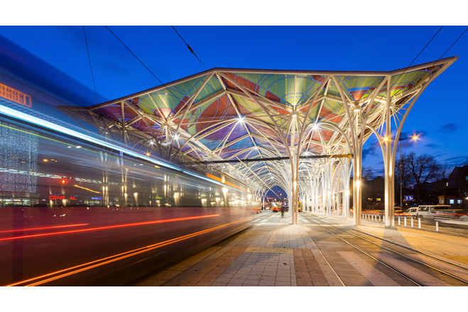 LODZ Tramstattion ETFE